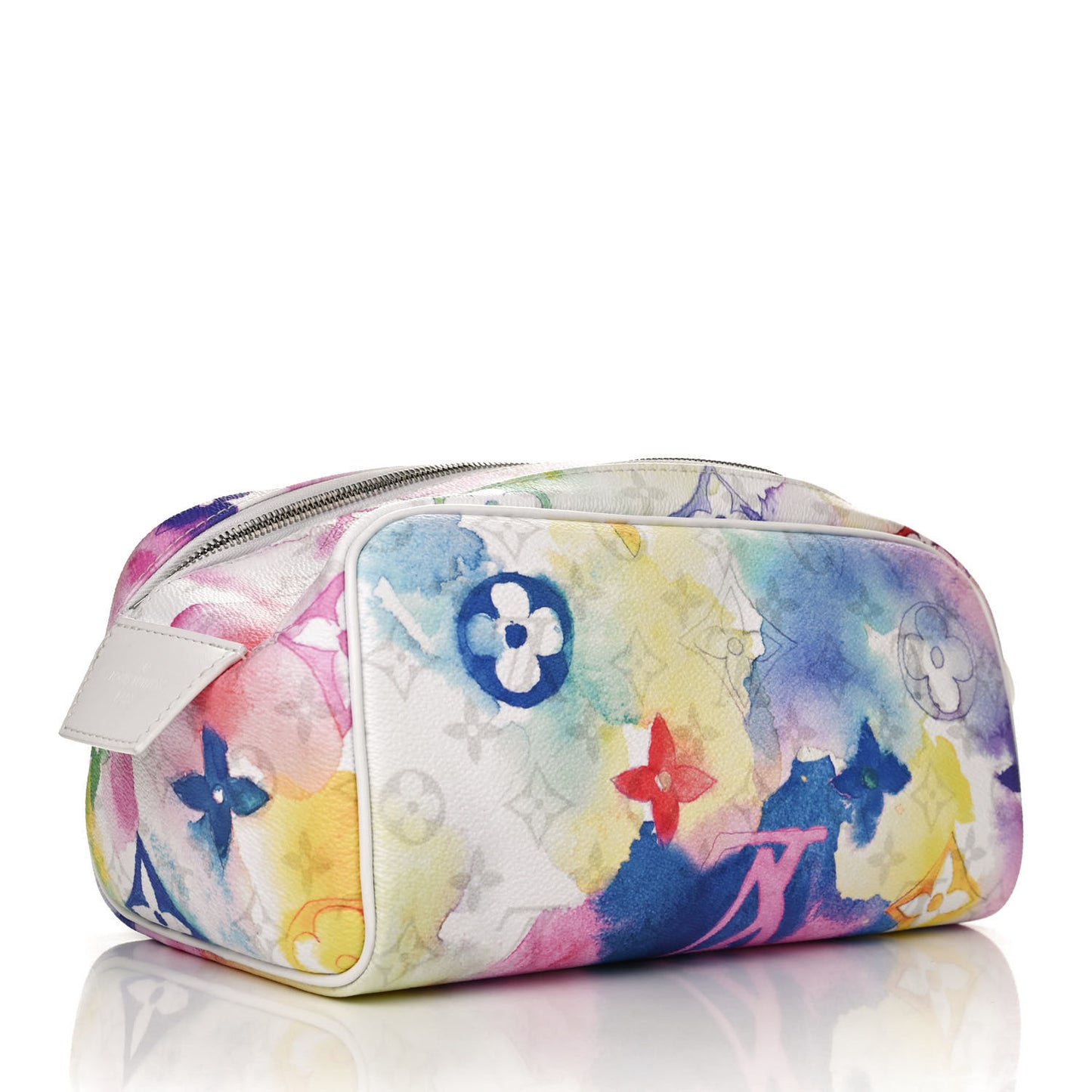 Monogram Watercolor Dopp Kit Toilet Pouch Multicolor
