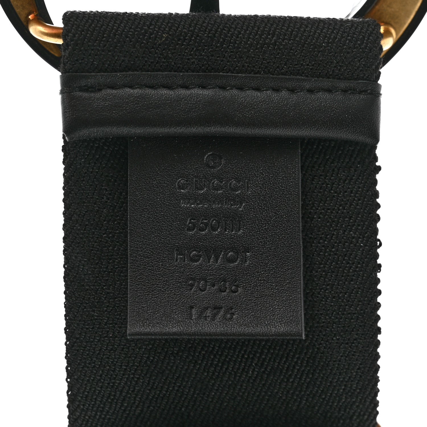 Gucci Elastic Crystal Embellished Plexiglass GG Marmont Belt 90 36 Black 3 of 3