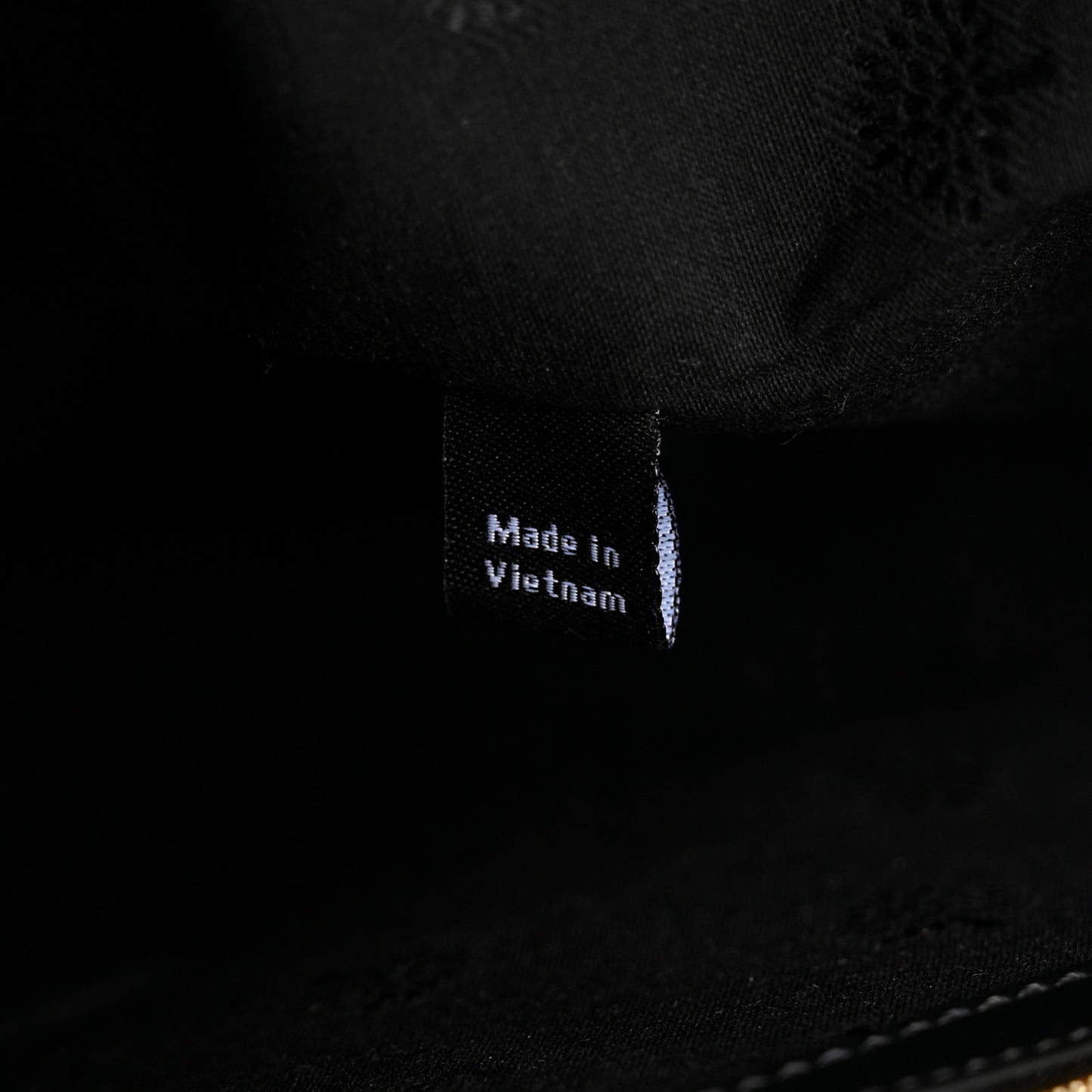 Econyl Nylon Jacquard Calfskin Monogram Shopper Tote Black