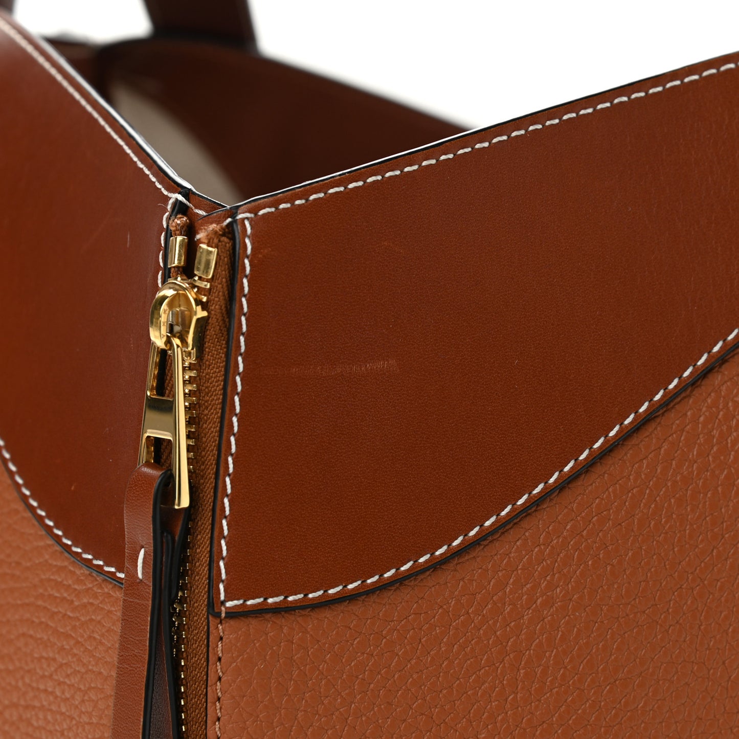 Grained Calfskin Small Hammock Shoulder Bag Tan
