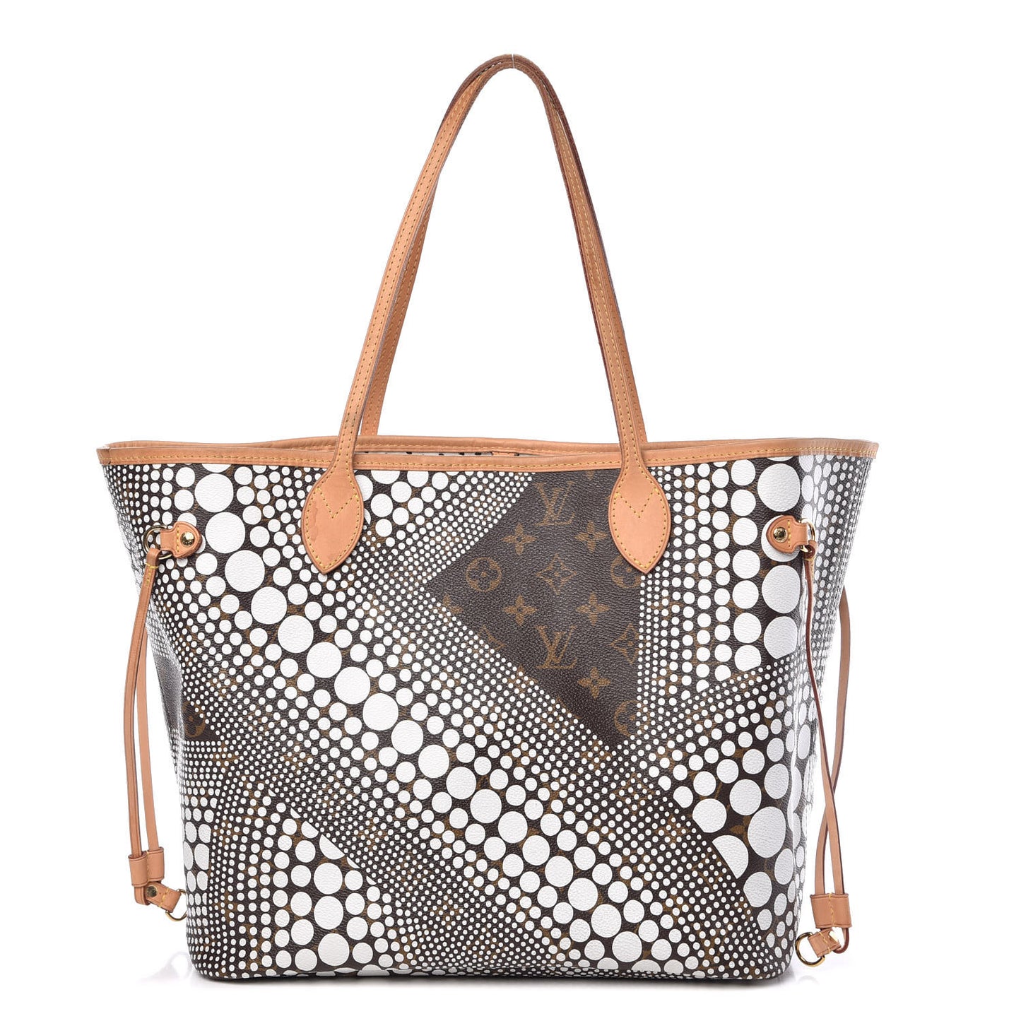 Monogram Kusama Waves Neverfull MM White
