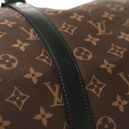 Louis Vuitton Monogram Macassar Keepall Bandouliere 45 10 of 13