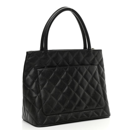 Chanel Caviar Quilted Medallion Tote Black 3 of 11