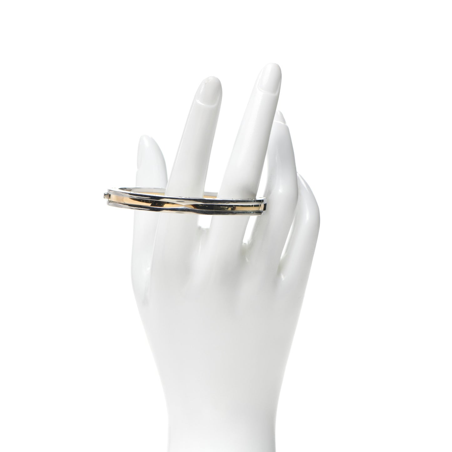 18K Yellow Gold Stainless Steel B.Zero1 Bangle Bracelet