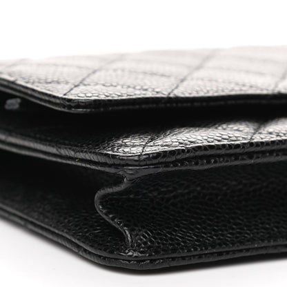 Chanel Caviar Quilted Wallet On Chain WOC Black 10 of 11