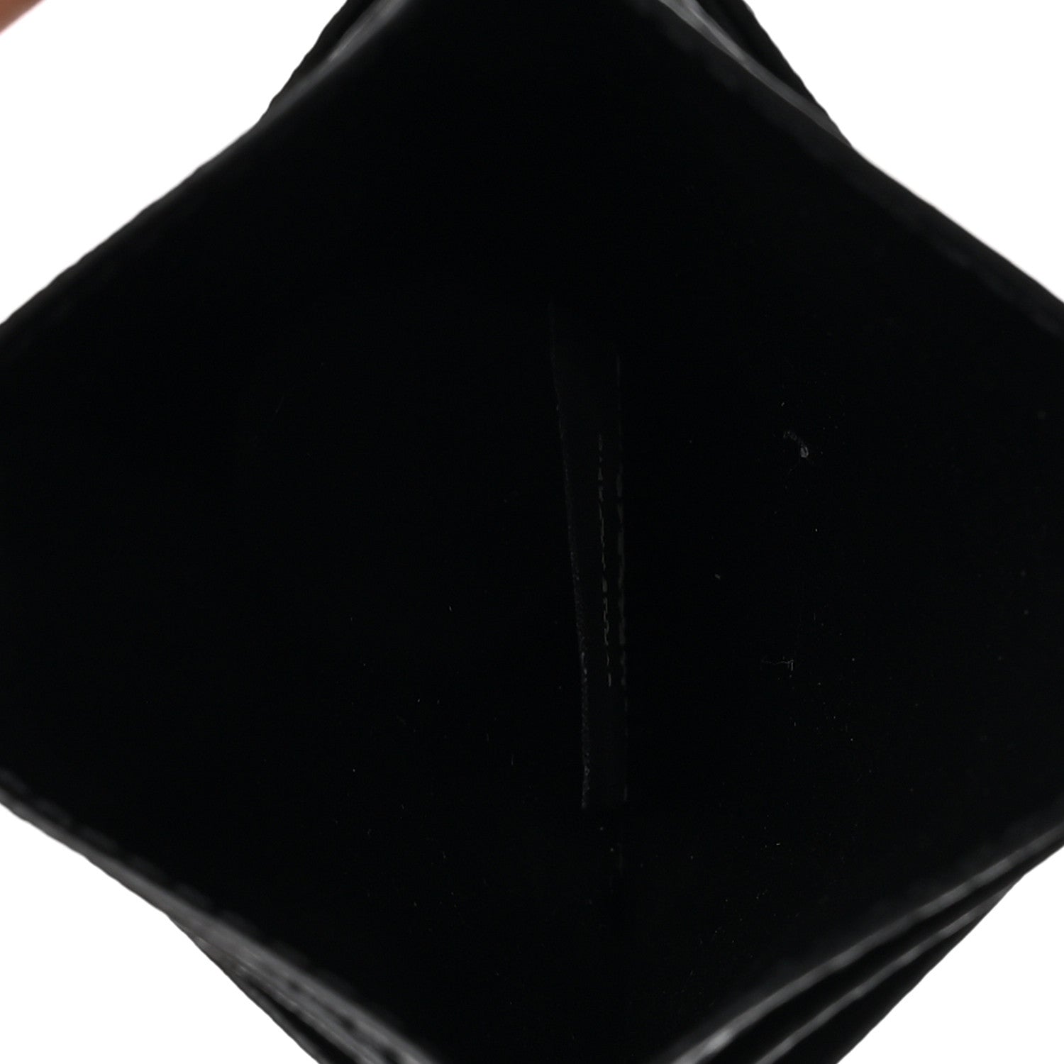 Fendi Glazed Fabric Vitello Cruise FF 1974 Logo Card Holder Black 5 of 6
