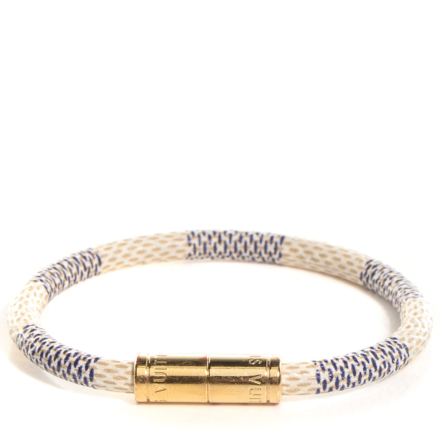 Louis Vuitton Damier Azur Keep It Bracelet 17 1 of 5