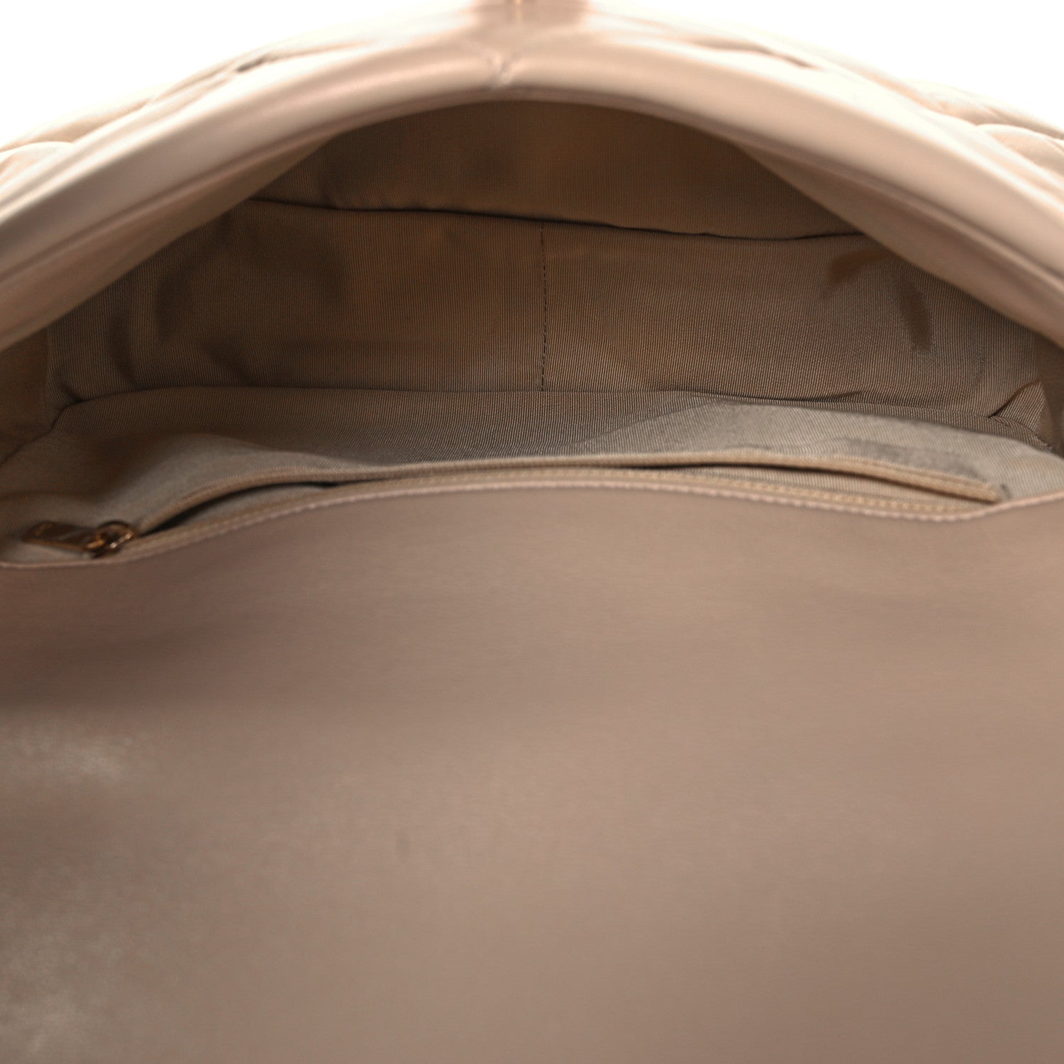 Chanel Lambskin Quilted Large Chanel 19 Flap Beige 7 of 9