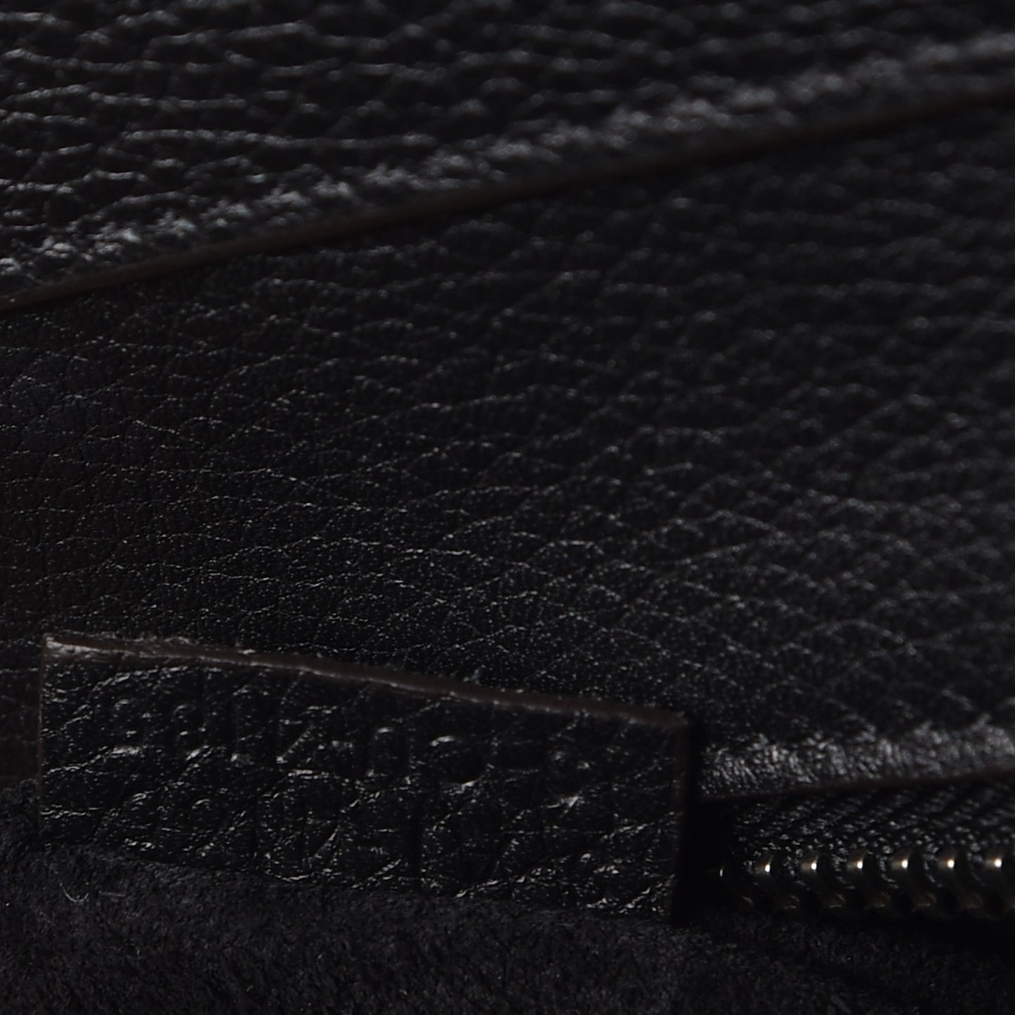 Drummed Calfskin Mini Luggage Black
