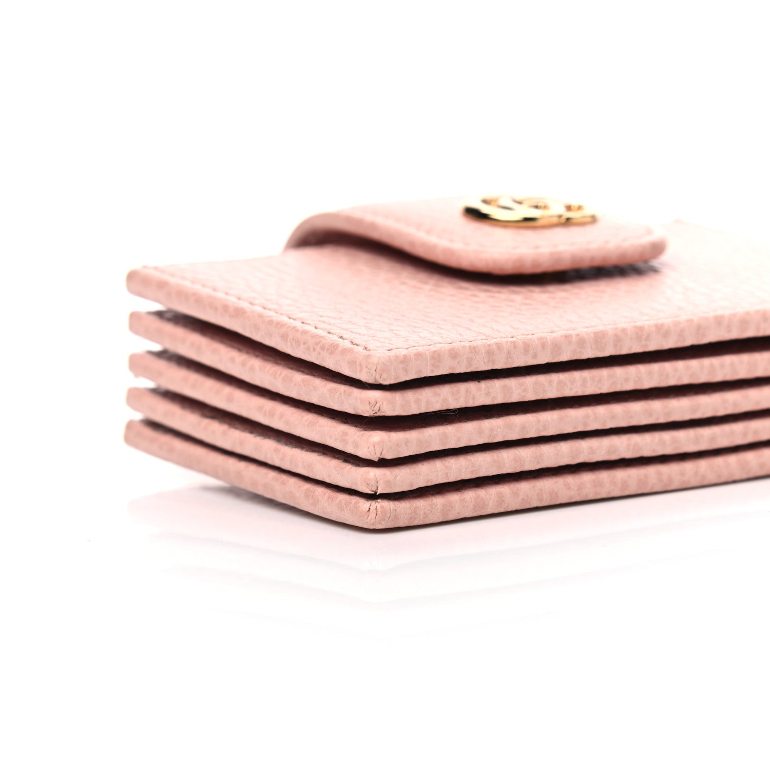 Gucci Dollar Calfskin GG Marmont Card Case Perfect Pink 5 of 8