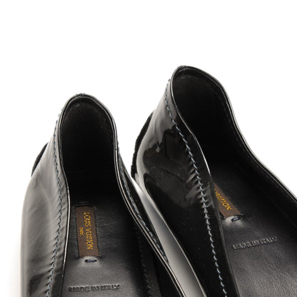 Louis Vuitton Patent Calfskin Oxford Ballerina Flats 42 Navy 6 of 7
