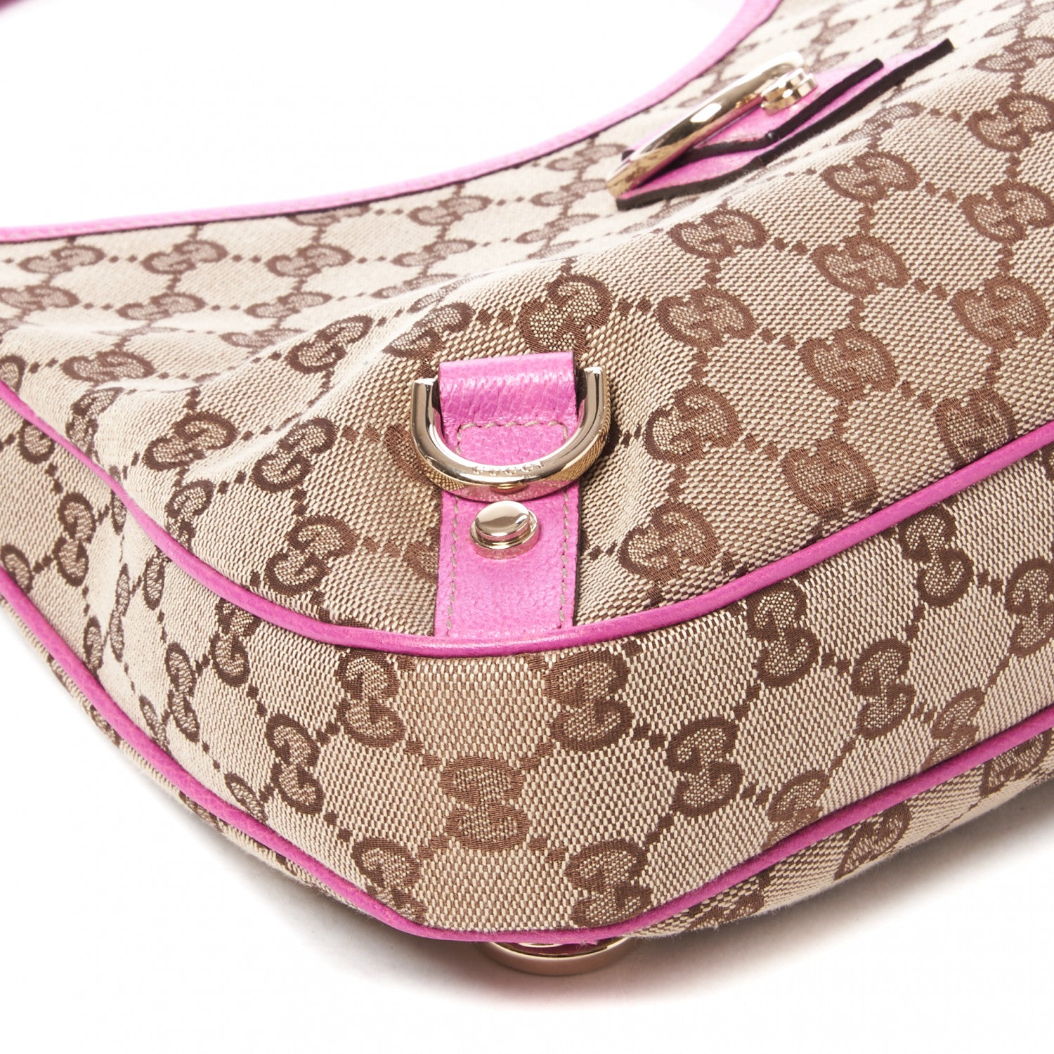 Gucci Monogram Medium Abbey D Ring Hobo Pink 6 of 8