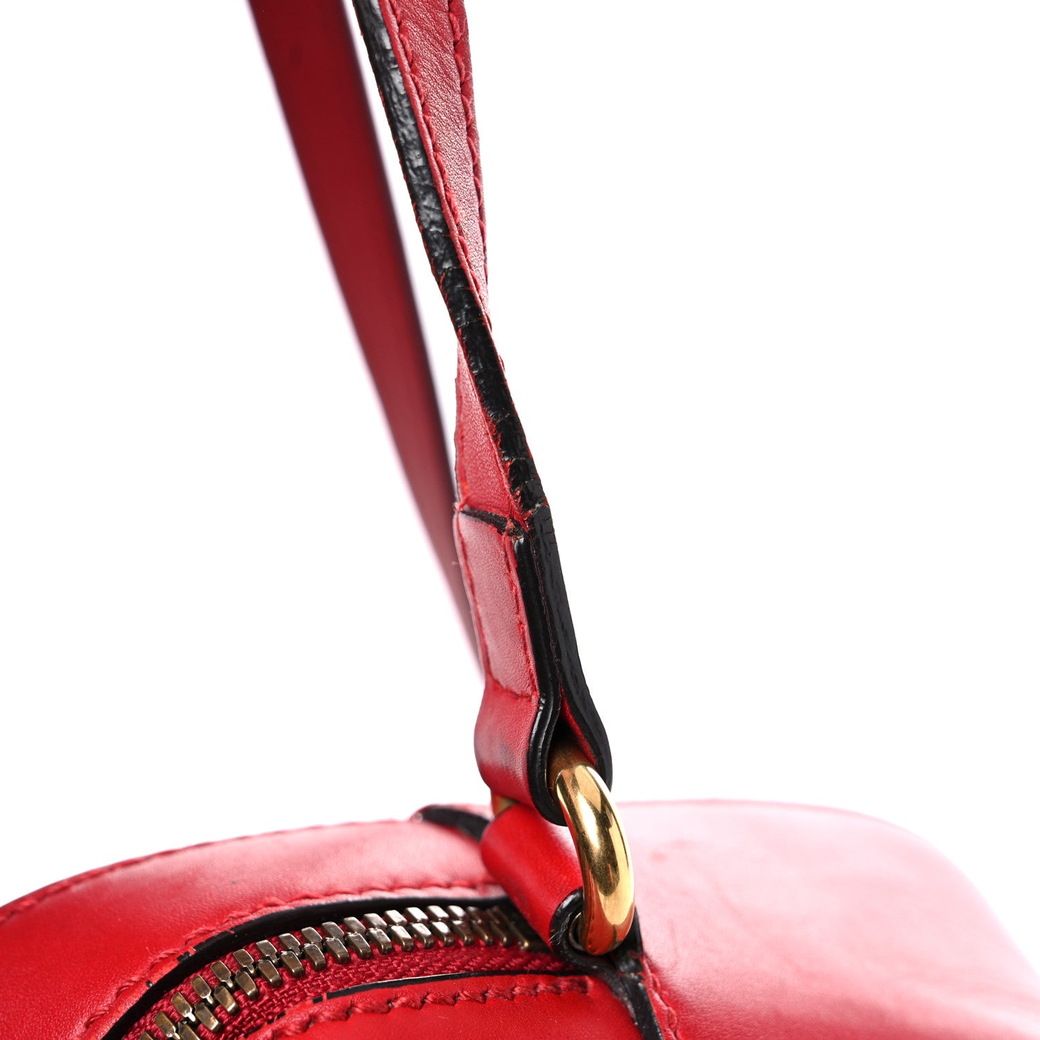 Gucci Calfskin Web Small Webby Bee Shoulder Bag Red 34 of 35