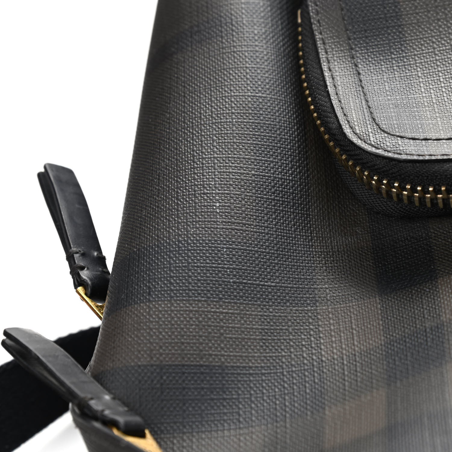 Burberry Smoked Check Backpack Black Brown 12 of 17