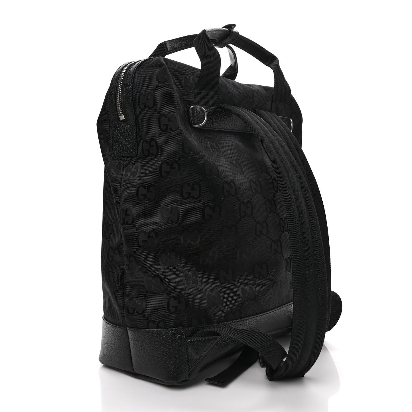 Econyl Nylon Monogram Off The Grid Tote Backpack Black