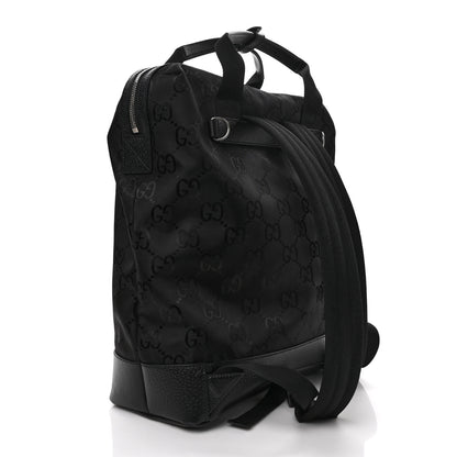 Gucci Econyl Nylon Monogram Off The Grid Tote Backpack Black 3 of 8