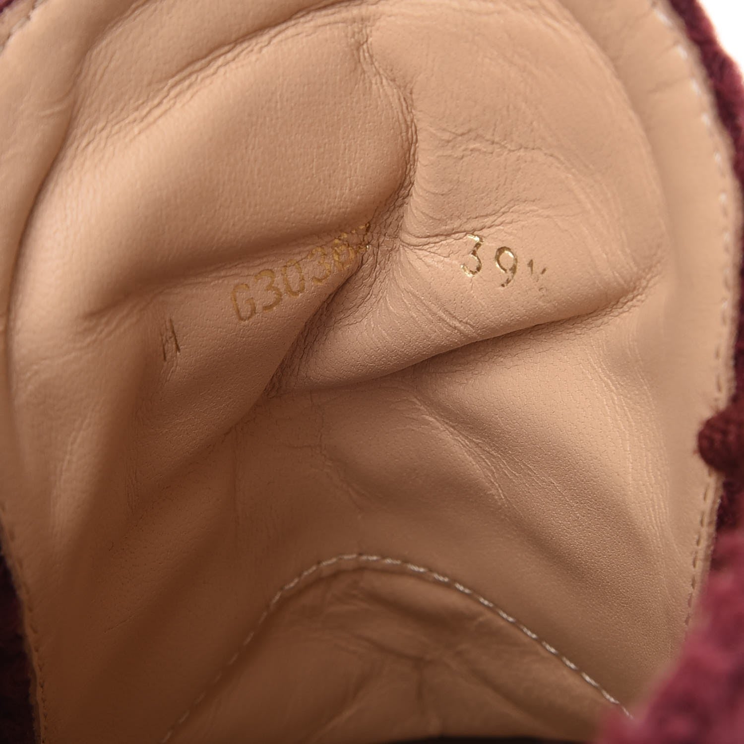 Chanel Tweed Calfskin CC Lace Up Short Boots 39.5 Burgundy 6 of 12