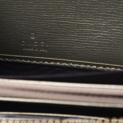Gucci Metallic Shangai Calfskin Blooms Print Zip Around Wallet Gold Multicolor 6 of 8