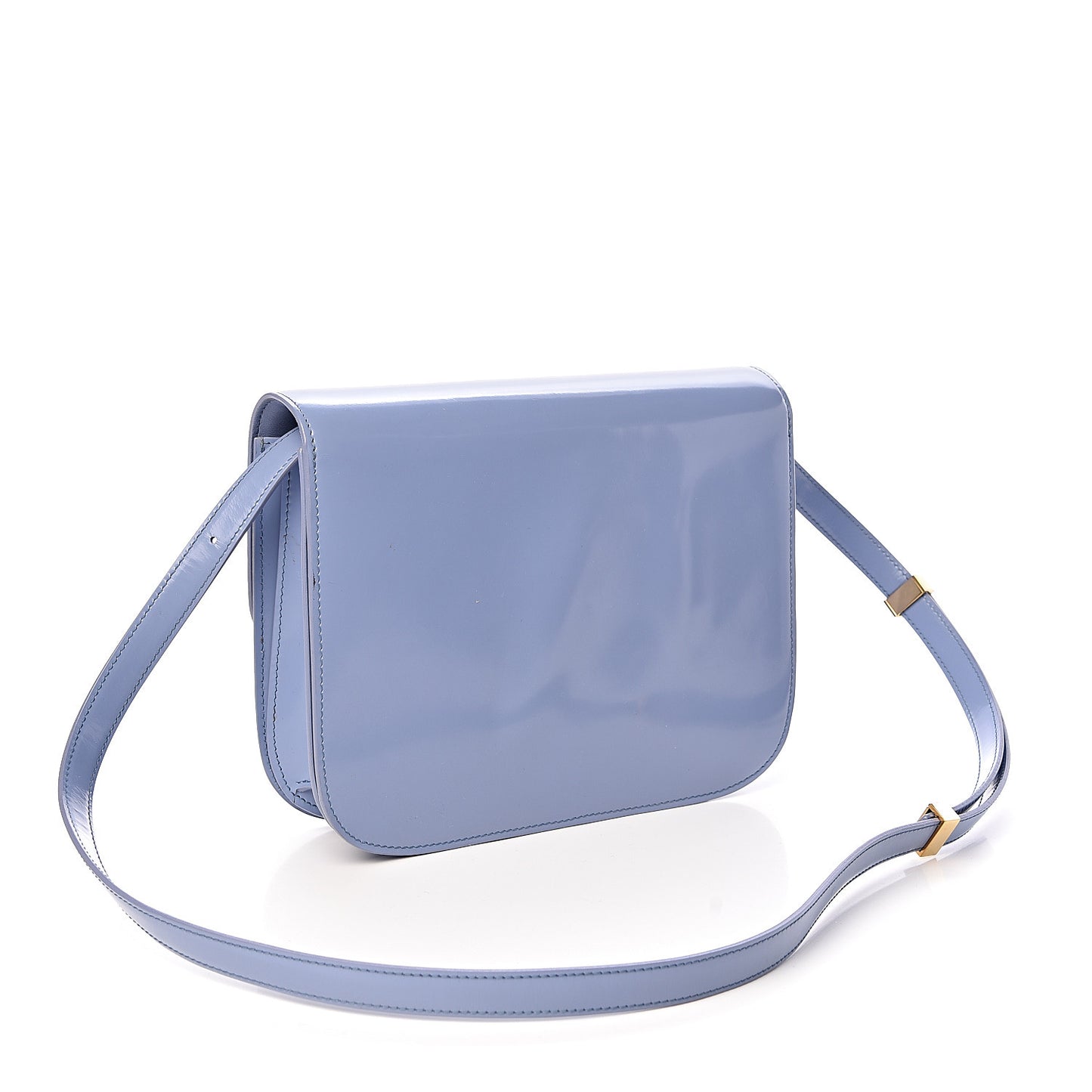 Spazzolato Calfskin Medium Classic Box Flap Bag Porcelain