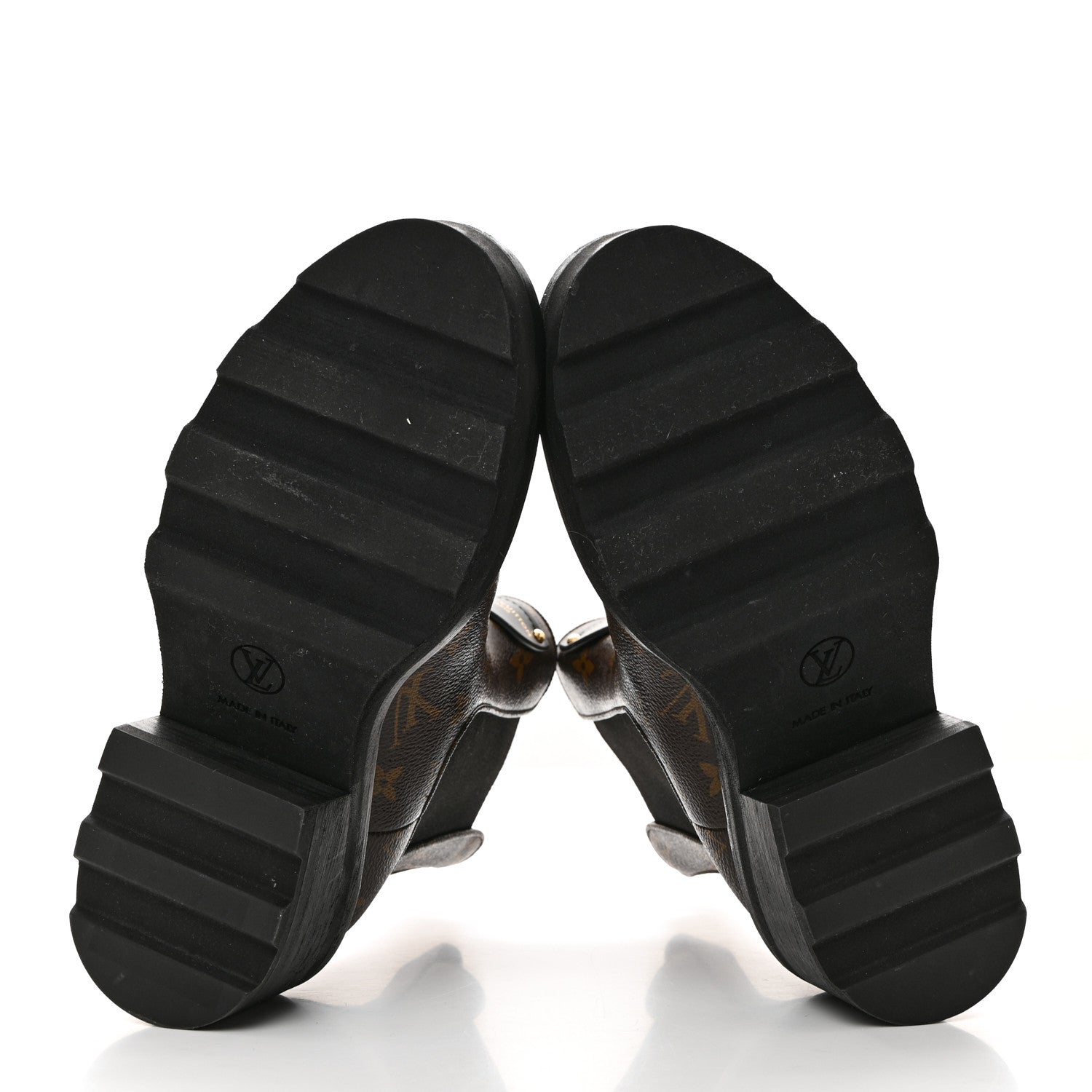 Louis Vuitton Patent Monogram LV Beaubourg Ankle Boots 38 Black 5 of 8