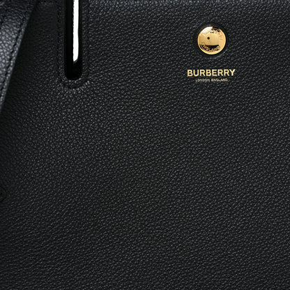 Burberry Grainy Calfskin Medium Title Bag Black 8 of 10