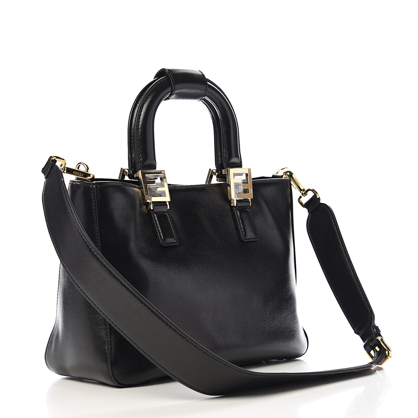Vitello Glacier Small FF Tote Black