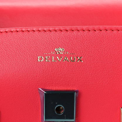 Delvaux Calfskin MM Tempete Satchel Rose Candy 12 of 21