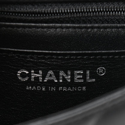 Chanel Lambskin Quilted Mini Square Flap Black 6 of 10