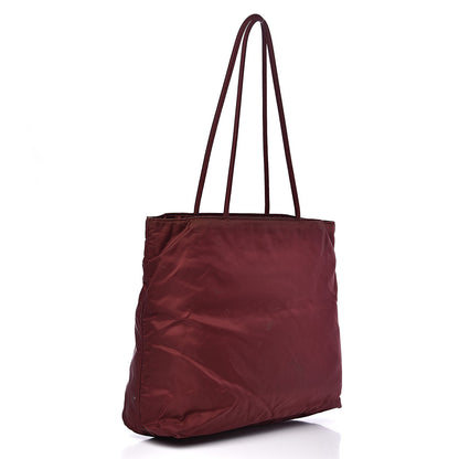 Prada Tessuto Nylon Tote Bordeaux 2 of 16