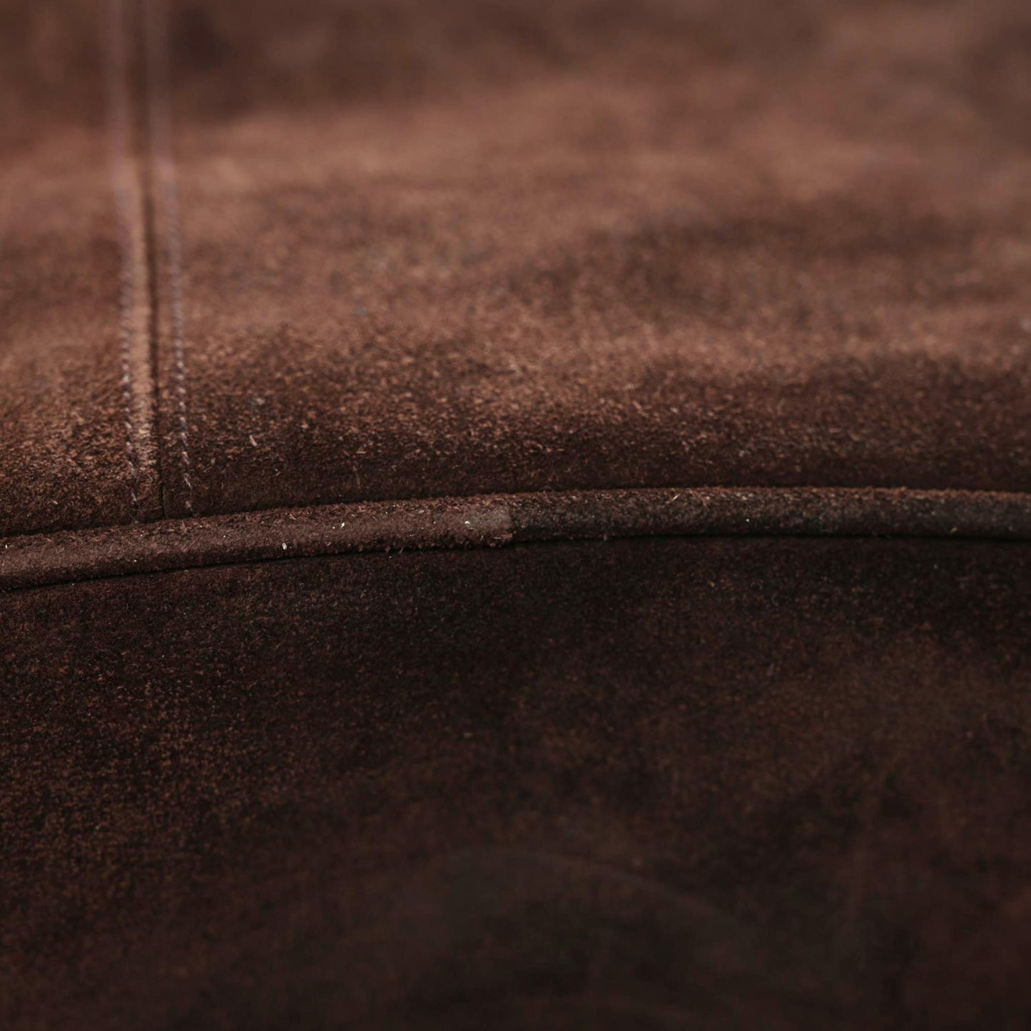Suede CC Drawstring Backpack Brown