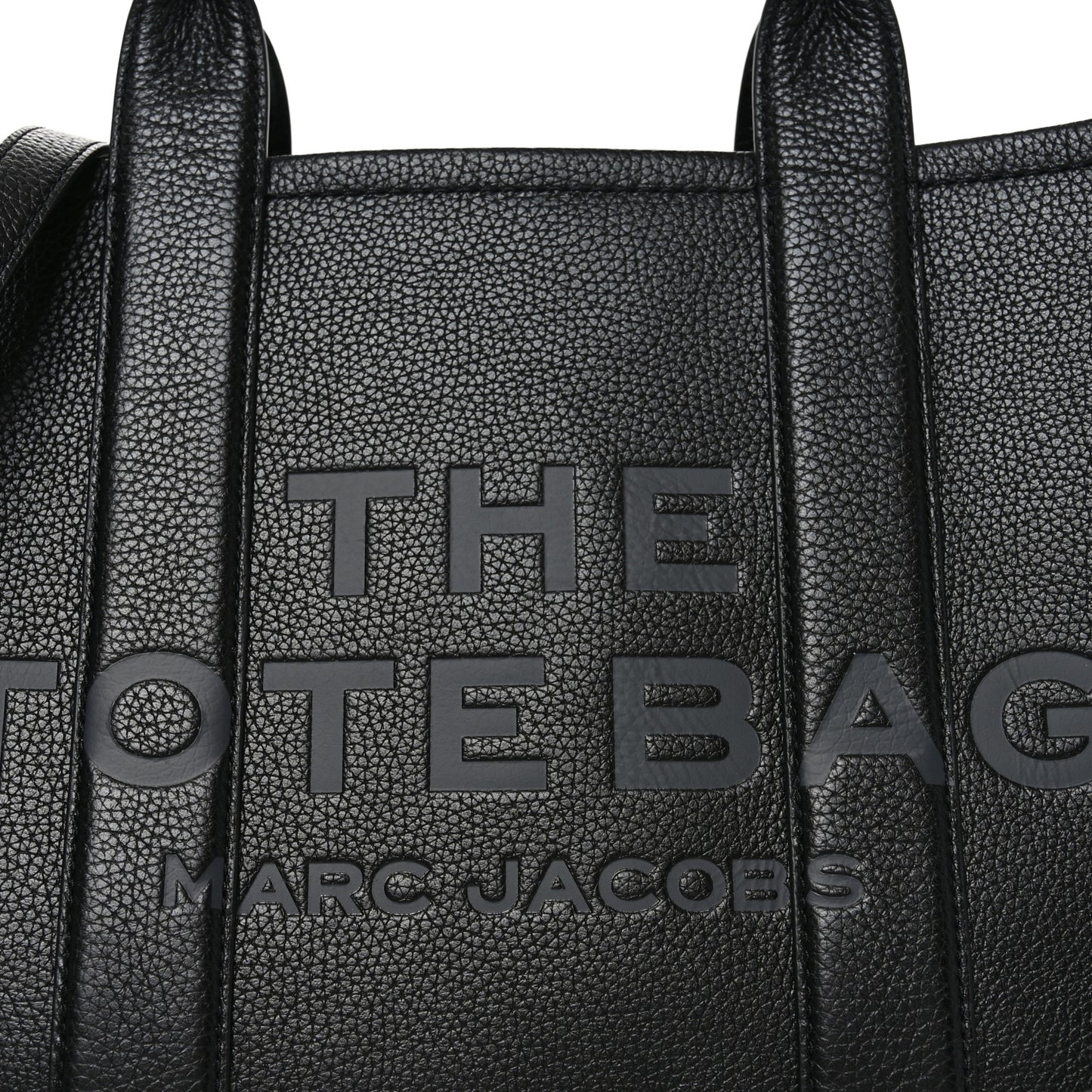 Grained Calfskin Medium The Tote Bag Black