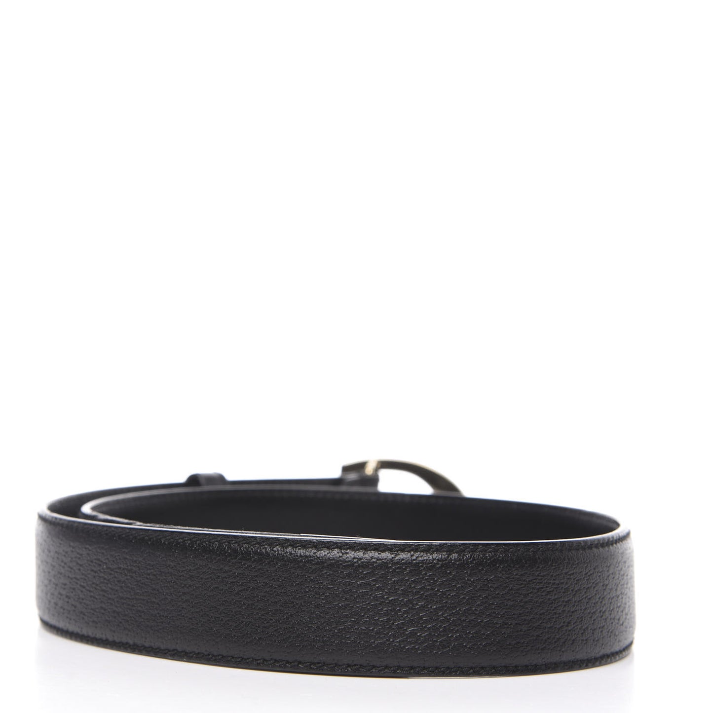 Calfskin G Buckle Belt 75 30 Black