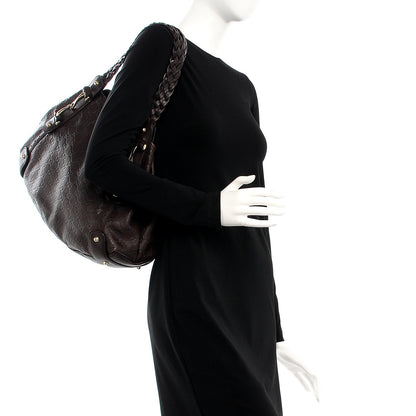 Gucci Guccissima Medium Pelham Shoulder Bag Dark Brown 2 of 9