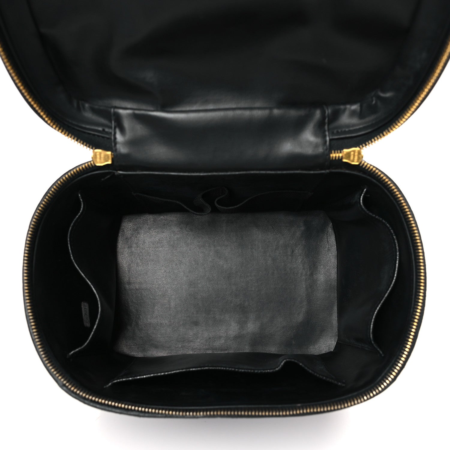 Chanel Caviar CC Vanity Train Case Black 5 of 10
