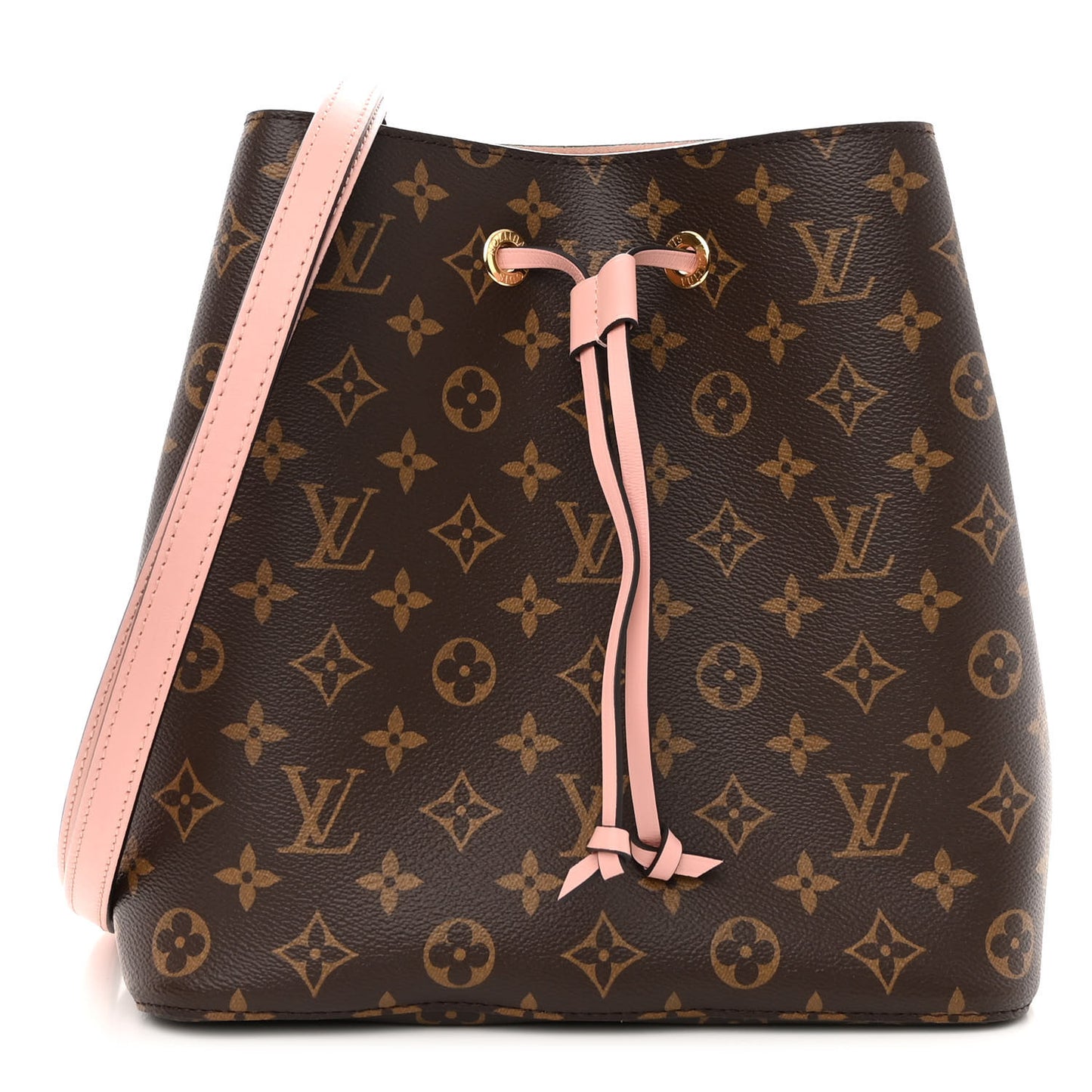 LOUIS VUITTON Monogram Neonoe MM Rose Poudre