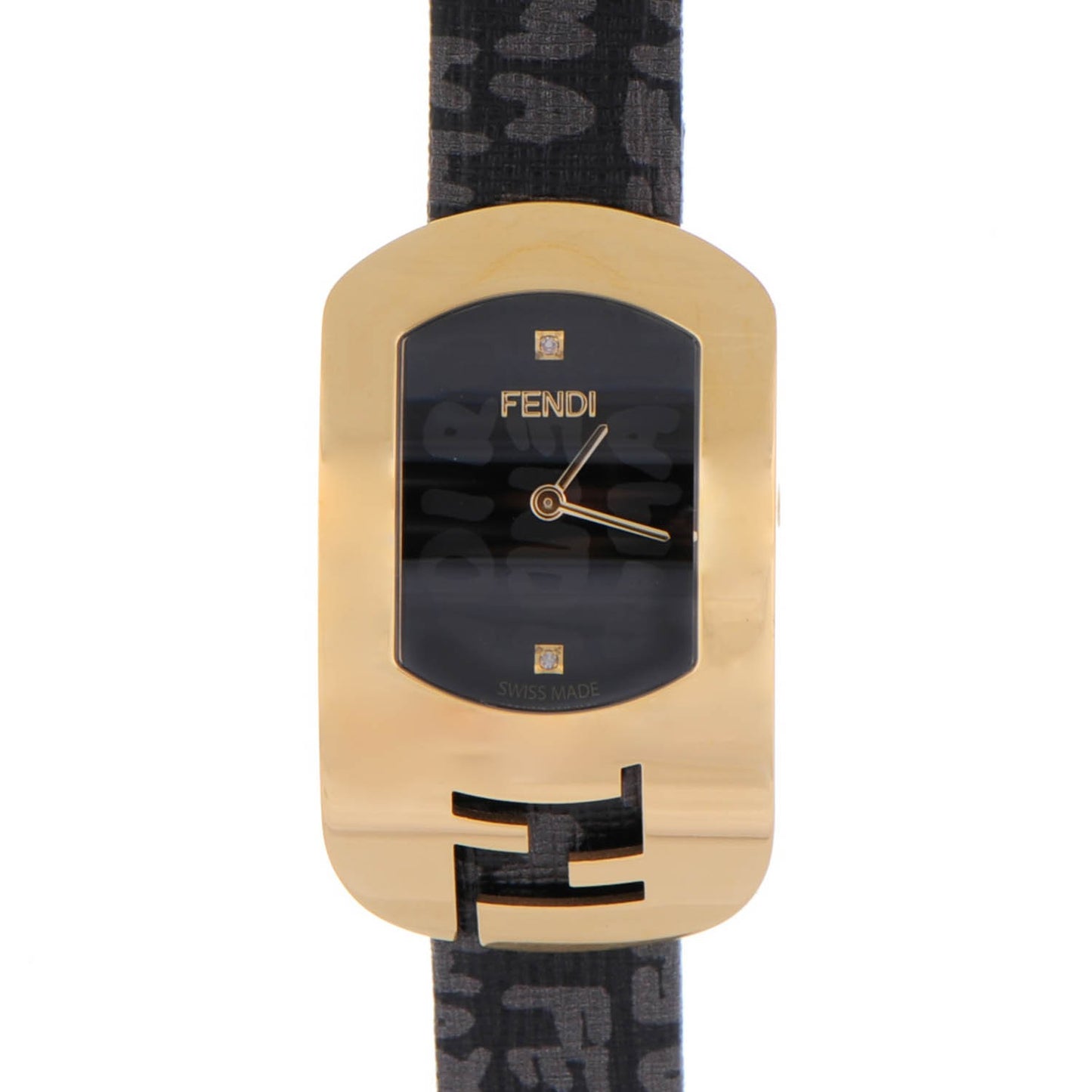 Stainless Steel Calfskin Diamond 29mm Chameleon Graffiti Quartz Watch Black