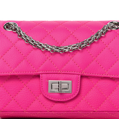 Chanel Goatskin Quilted 2.55 Reissue Mini Flap Fluorescent Pink 11 of 12
