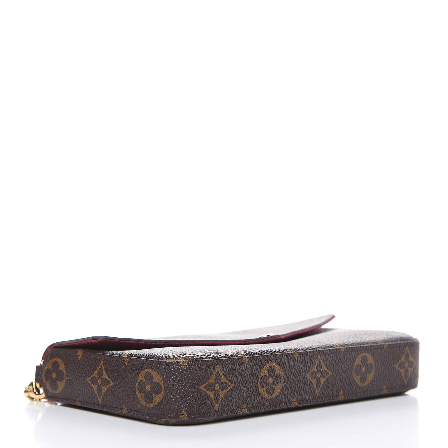 Monogram Pochette Felicie Chain Wallet Fuchsia