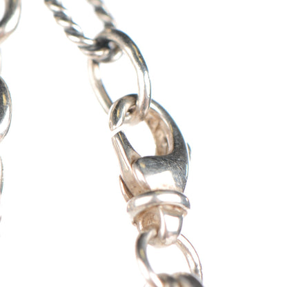 David Yurman Sterling Silver 14mm Pearl Figaro Chain Necklace 4 of 6