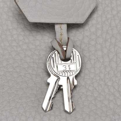 Hermes Taurillon Clemence Kelly Retourne 35 Gris Perle 16 of 29
