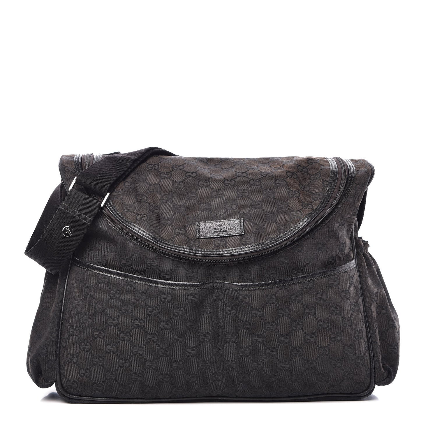 Monogram Large Diaper Bag Black