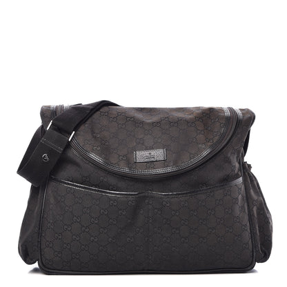 Gucci Monogram Large Diaper Bag Black 1 of 22