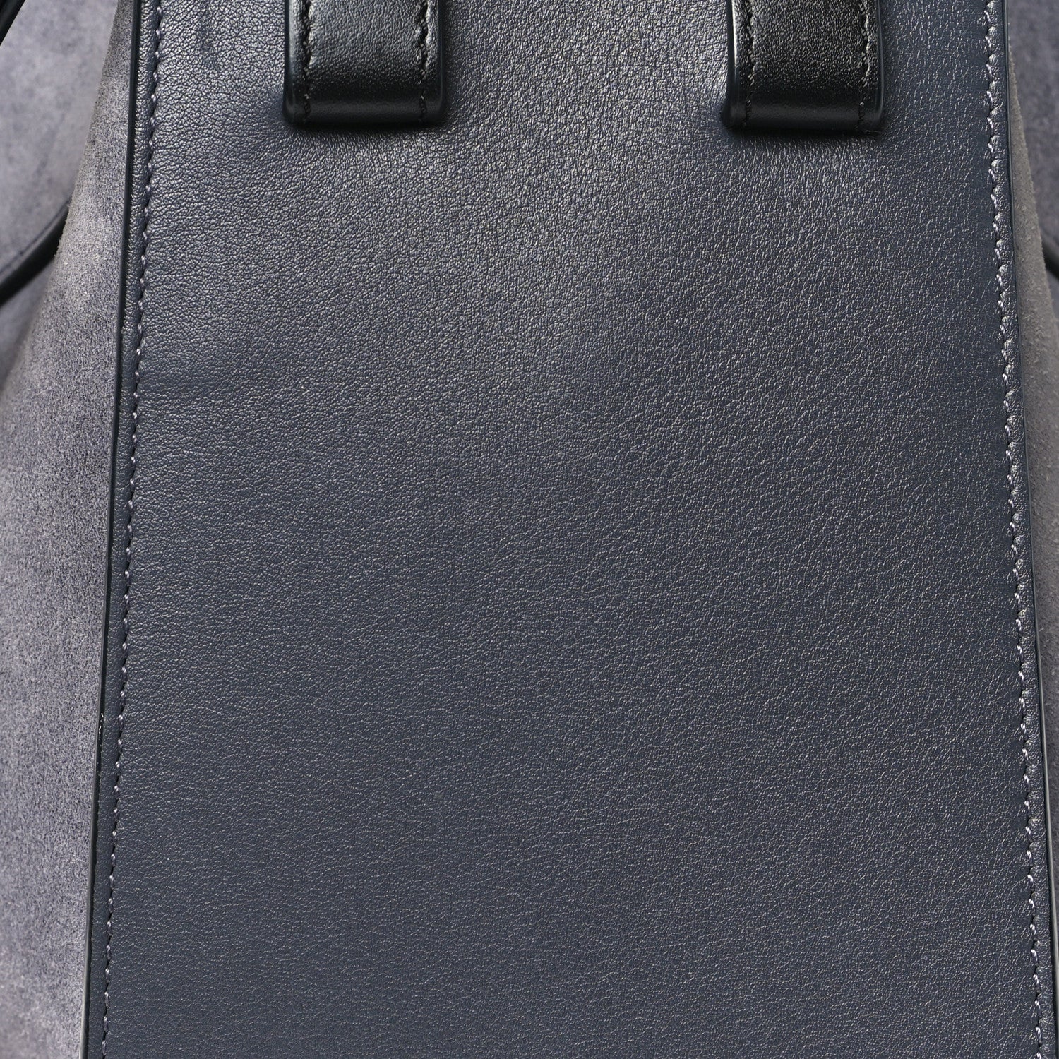 Loewe Calfskin Suede Medium Hammock Shoulder Bag Grey Black 8 of 10