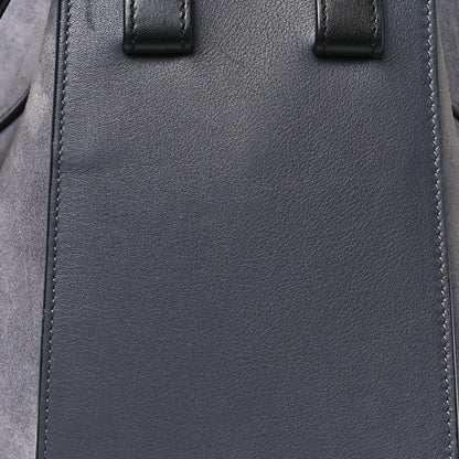 Loewe Calfskin Suede Medium Hammock Shoulder Bag Grey Black 8 of 10