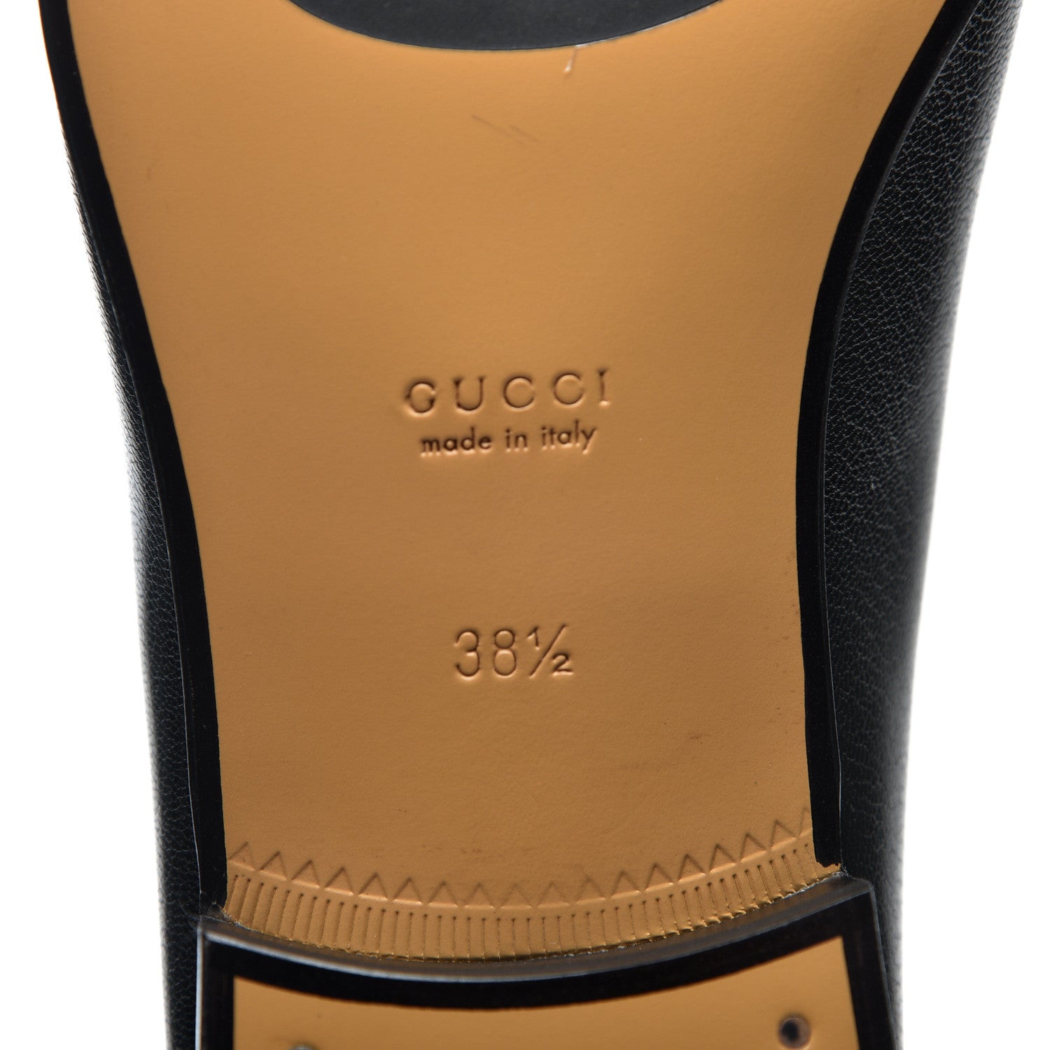 Gucci Goatskin Womens Horsebit Mid-Heel Loafers 38.5 Black 8 of 11