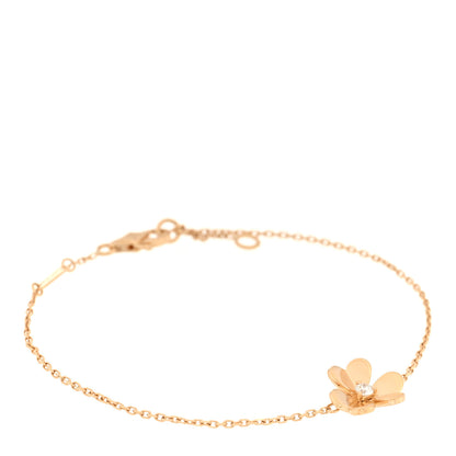 Van Cleef & Arpels 18K Yellow Gold Diamond Mini Frivole Bracelet 1 of 3