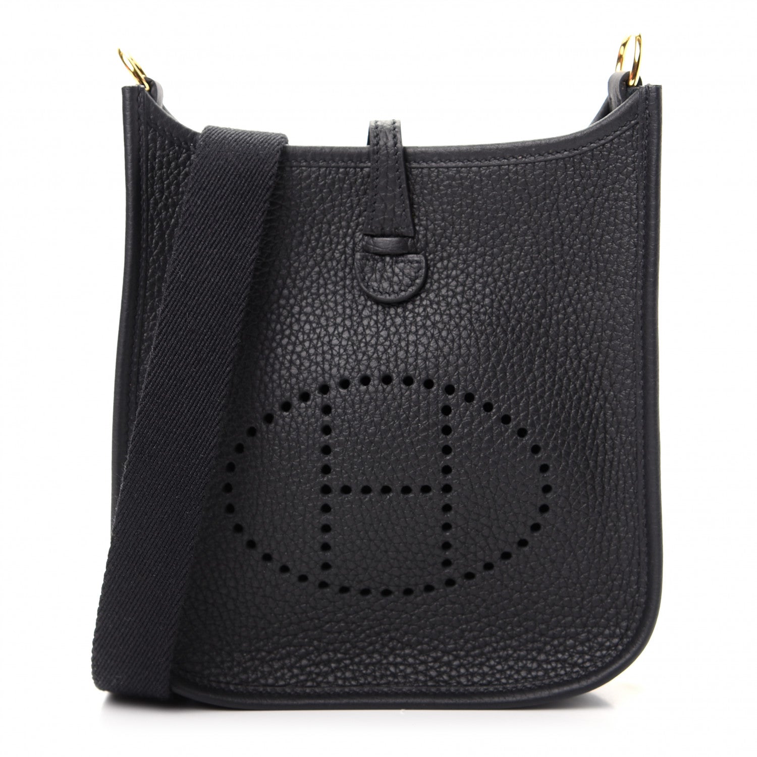 Hermes Taurillon Clemence Evelyne TPM Black 1 of 9
