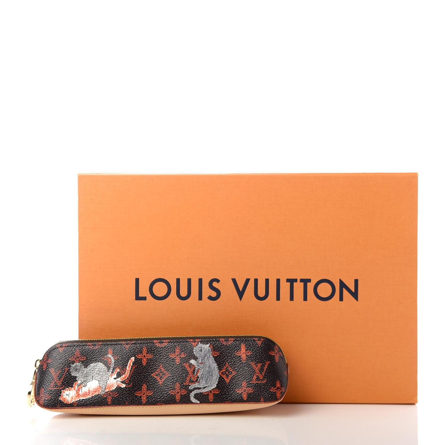 Louis Vuitton Catogram Elizabeth Pouch Orange Marron 7 of 7