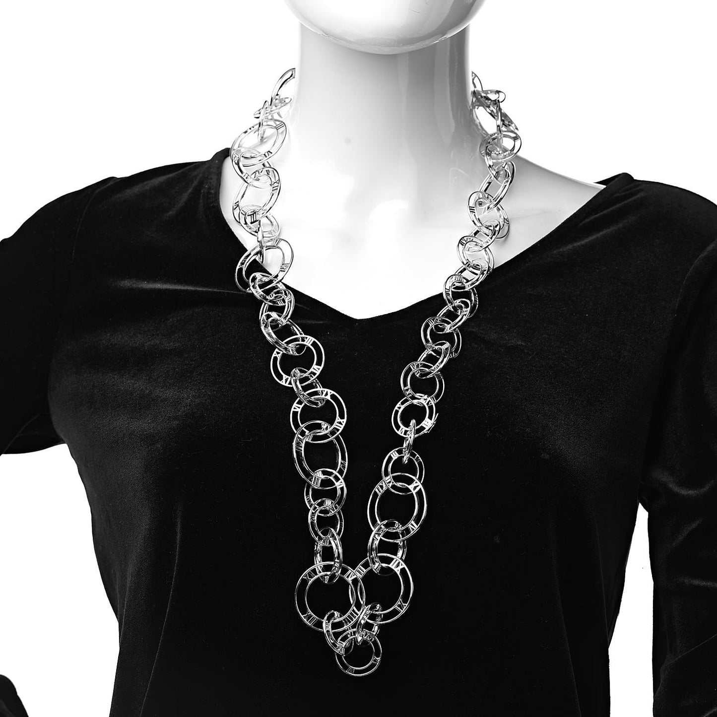 Sterling Silver Atlas Link Necklace