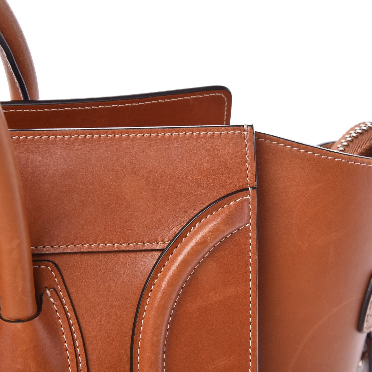 Natural Calfskin Mini Luggage Tan
